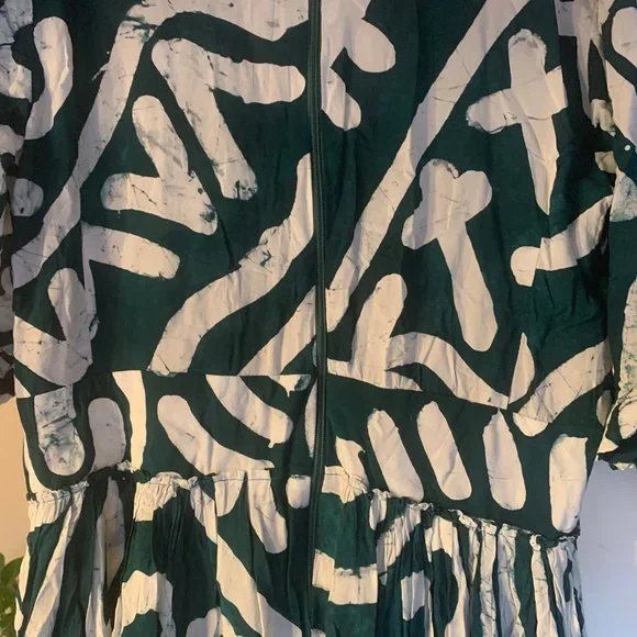 Neiman Marcus Busayo Tomi Fluid Dress XXL - Hand-Drawn Batik Cotton - never worn - Picture 8 of 8